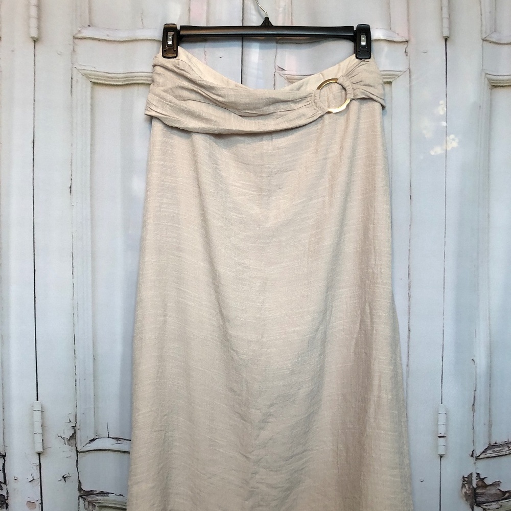 JM Collection Textured Cream Skirt - NWT! Size XL